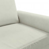 Sofa 3-osobowa, kremowy, 180 cm, tapicerowana aksamitem