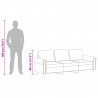 Sofa 3-osobowa, niebieski, 180 cm, tapicerowana aksamitem