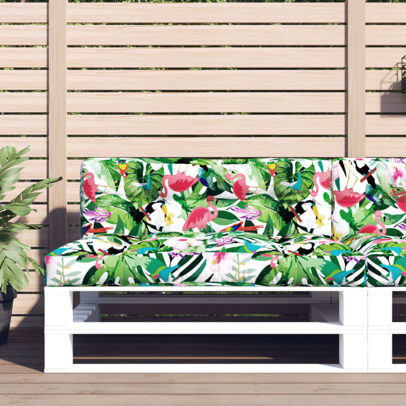 Poduszka na palety, kolorowa, 120x40x12 cm, tkanina