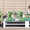 Poduszka na palety, kolorowa, 120x40x12 cm, tkanina