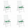 Poduszki na krzesła 4 pcs Wzór liścia 50 x 50 x 4 cm