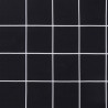 Poduszka na ławkę Czarna kratka 150 x 50 x 3 cm Materiał Oxford