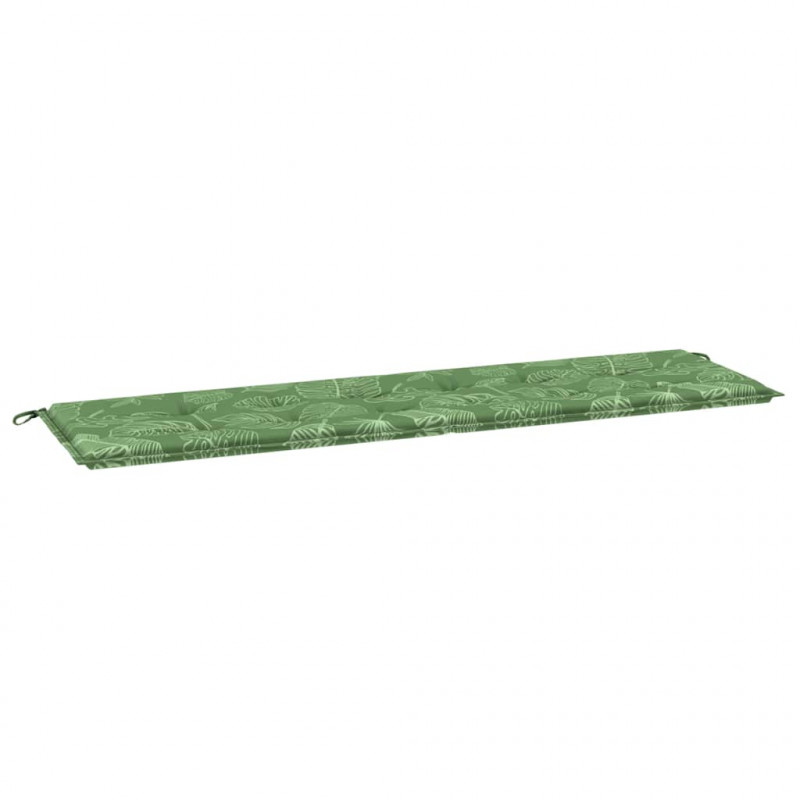 Poduszka na ławkę Wzór liścia 150 x 50 x 3 cm Materiał Oxford