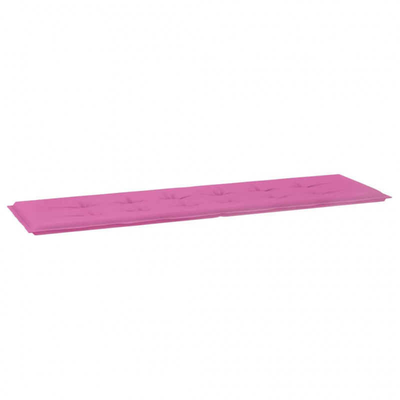 Poduszka na ławkę Gładki Różowy 150 x 50 x 3 cm Materiał Oxford