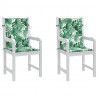 Poduszki na plecy Liść 2 pcs Wzór liścia 100 x 50 x 3 cm