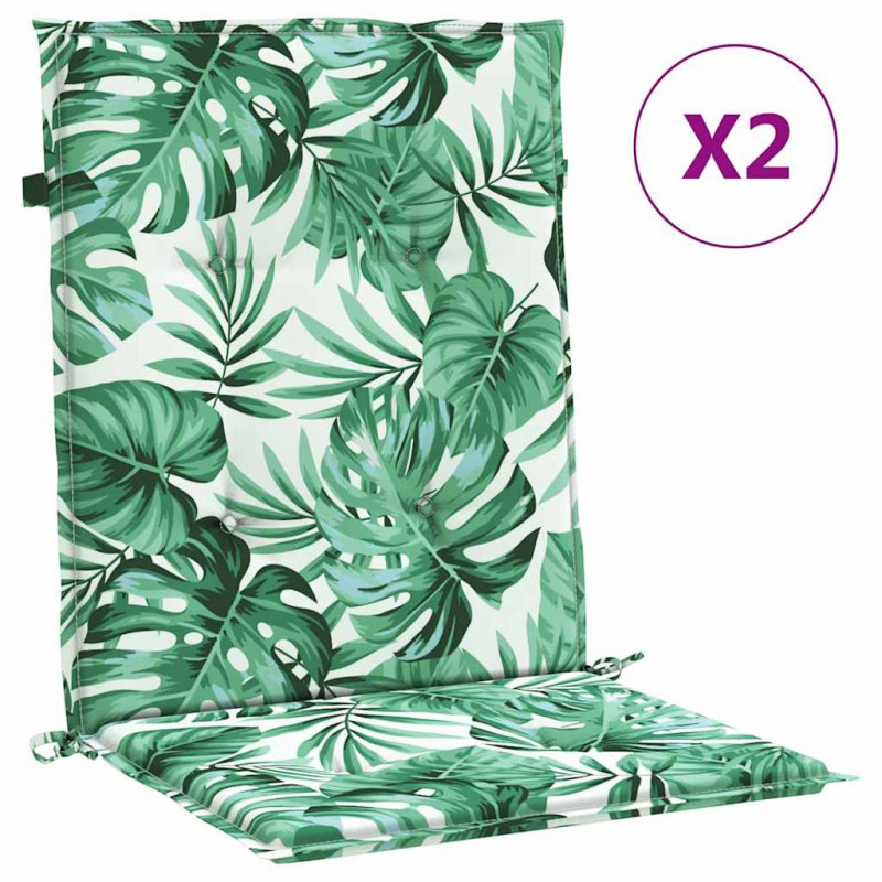 Poduszki na plecy Liść 2 pcs Wzór liścia 100 x 50 x 3 cm