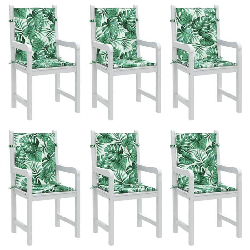 Poduszki na plecy Liść 6 pcs Wzór liścia 100 x 50 x 3 cm