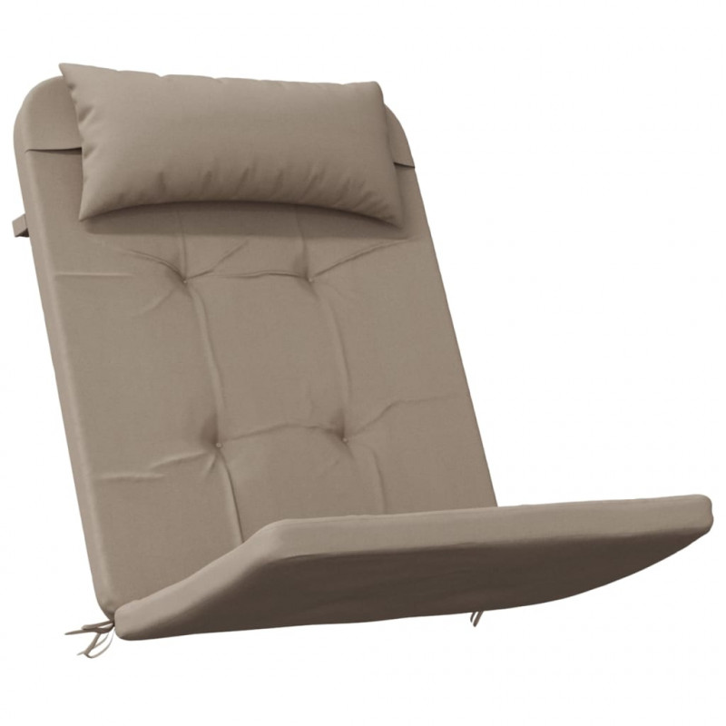 Poduszki na krzesła Adirondack, 2 szt., taupe, tkanina Oxford