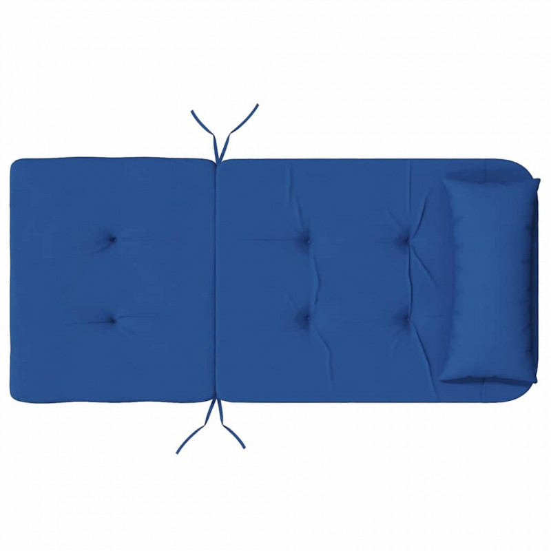 Poduszki na krzesła Gładki 2 pcs Niebieski 58 x 77 x 4,5 cm