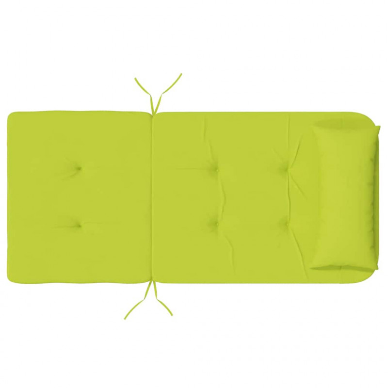 Poduszki na krzesła Gładki 2 pcs Jasnozielony 58 x 77 x 4,5 cm