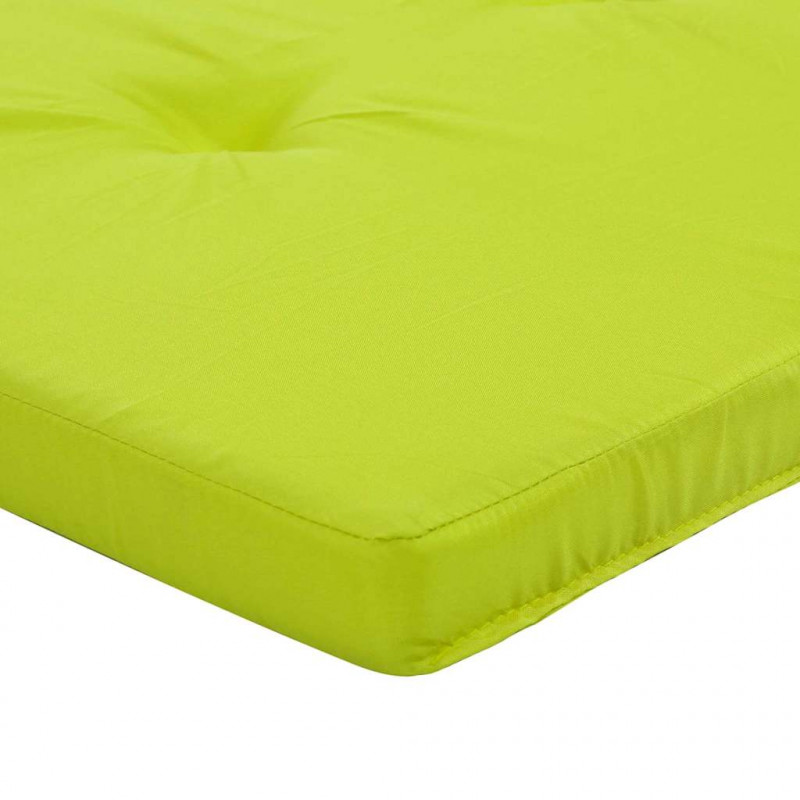 Poduszki na krzesła Gładki 2 pcs Jasnozielony 58 x 77 x 4,5 cm