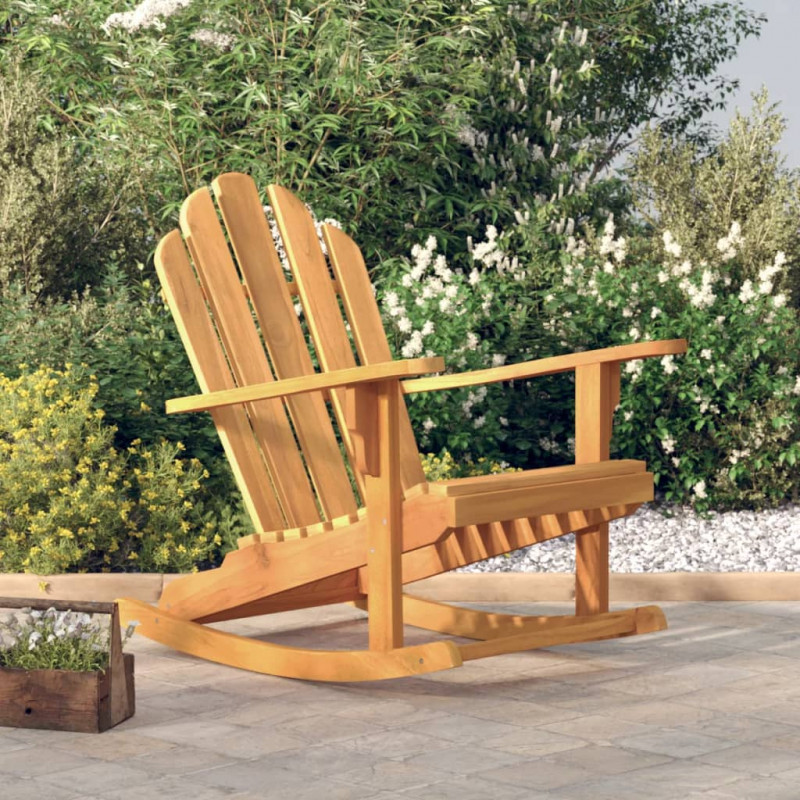 Bujany fotel ogrodowy Adirondack, 79x100x103 cm, drewno tekowe