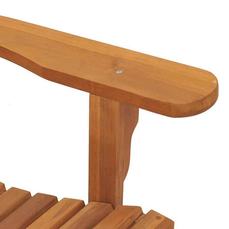Bujany fotel ogrodowy Adirondack, 79x100x103 cm, drewno tekowe
