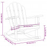 Bujany fotel ogrodowy Adirondack, 79x100x103 cm, drewno tekowe