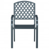 Krzesło Ogrodowe 4 pcs Antracyt 56 x 65 x 89 cm Stal