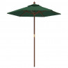 Parasol ogrodowy na drewnianym słupku, zielony, 196x231 cm
