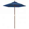 Parasol ogrodowy na drewnianym słupku, lazurowy, 196x231 cm
