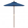 Parasol ogrodowy na drewnianym słupku, lazurowy, 196x231 cm