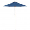 Parasol ogrodowy na drewnianym słupku, lazurowy, 196x231 cm