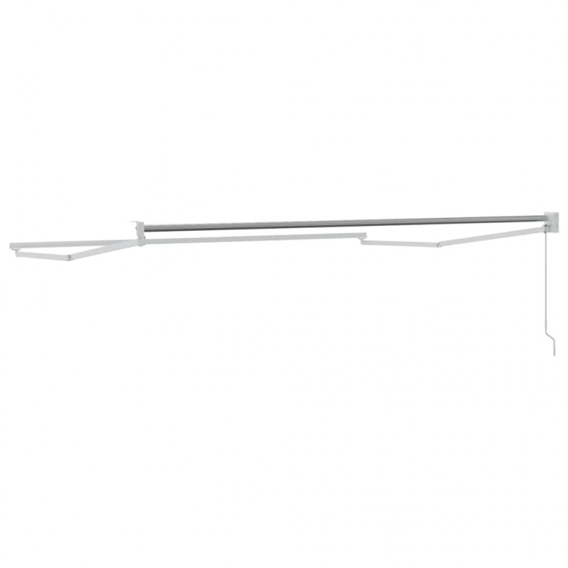 Markiza chowana Biały 300 x 250 cm Aluminium