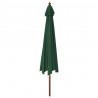 Parasol ogrodowy na drewnianym słupku, zielony, 400x273 cm