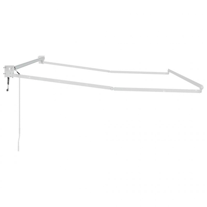 Markiza chowana Biały 300 x 250 cm Aluminium