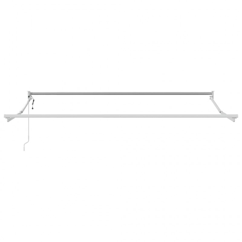Markiza chowana Biały 350 x 250 cm Aluminium