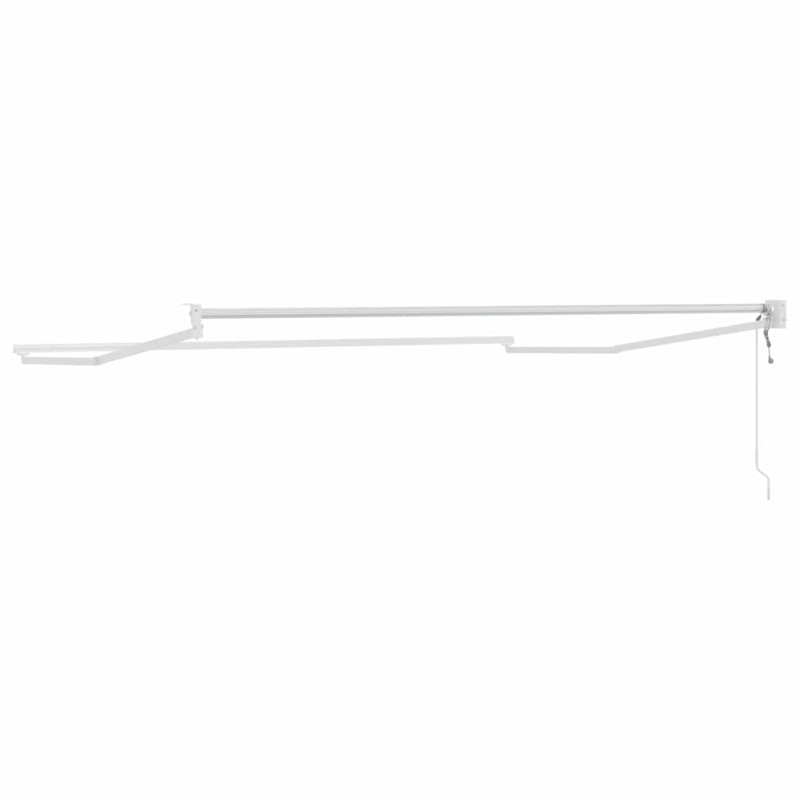 Markiza chowana Biały 350 x 250 cm Aluminium