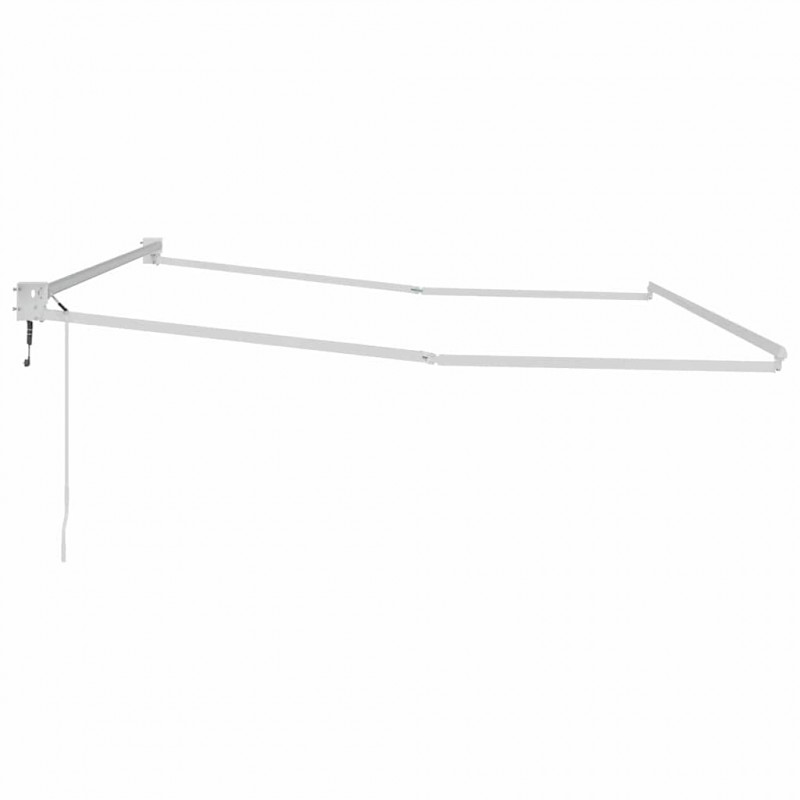 Markiza chowana Biały 450 × 300 cm Aluminium