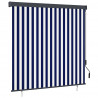 Roleta Niebieski i biały 180 x 250 cm Materiał i Aluminium
