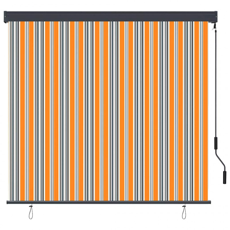 Roleta Żółty i Niebieski 180 x 250 cm Materiał i Aluminium