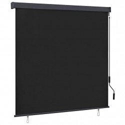 Roleta z zasłonami Antracyt 180 x 250 cm Materiał i Aluminium