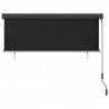 Roleta z zasłonami Antracyt 180 x 250 cm Materiał i Aluminium