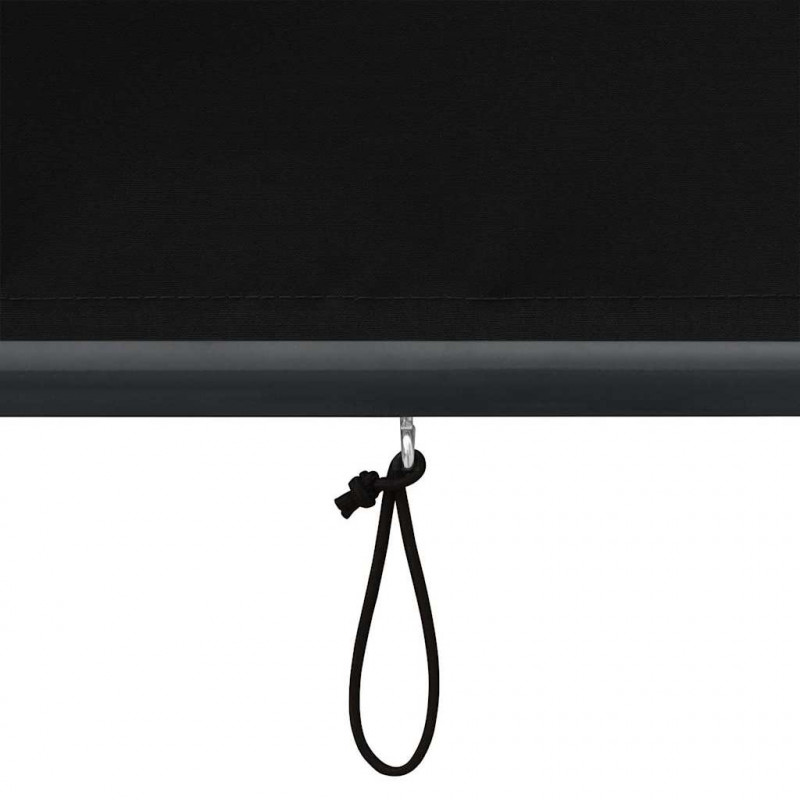 Roleta z zasłonami Antracyt 180 x 250 cm Materiał i Aluminium