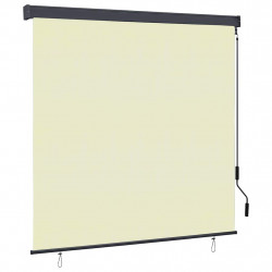Roleta z zasłonami Kremowy 180 x 250 cm Materiał i Aluminium