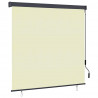 Roleta z zasłonami Kremowy 180 x 250 cm Materiał i Aluminium