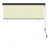 Roleta z zasłonami Kremowy 180 x 250 cm Materiał i Aluminium