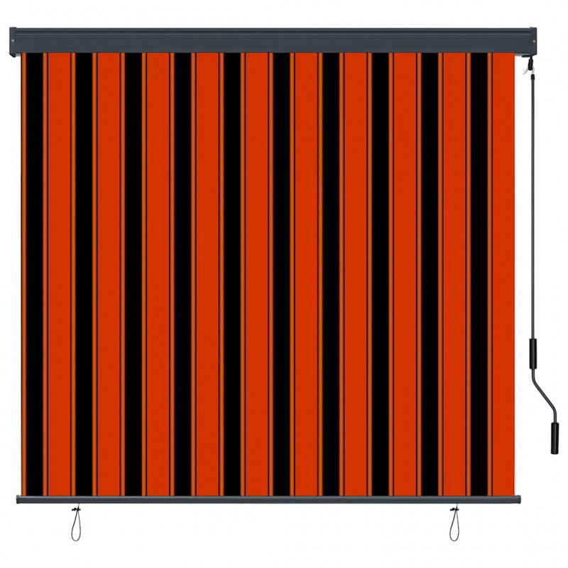 Roleta Pomarańczowy i brązowy 180 x 250 cm Materiał i Aluminium