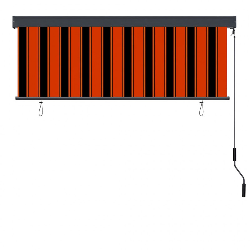 Roleta Pomarańczowy i brązowy 180 x 250 cm Materiał i Aluminium