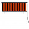 Roleta Pomarańczowy i brązowy 180 x 250 cm Materiał i Aluminium