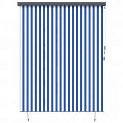 Roleta Niebieski i biały 200 x 250 cm Materiał i Aluminium