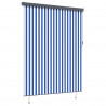 Roleta Niebieski i biały 200 x 250 cm Materiał i Aluminium