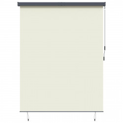 Roleta z zasłonami Kremowy 200 x 250 cm Materiał i Aluminium