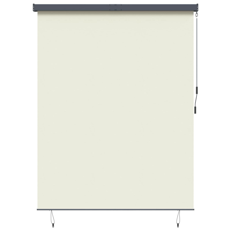 Roleta z zasłonami Kremowy 200 x 250 cm Materiał i Aluminium