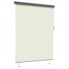 Roleta z zasłonami Kremowy 200 x 250 cm Materiał i Aluminium