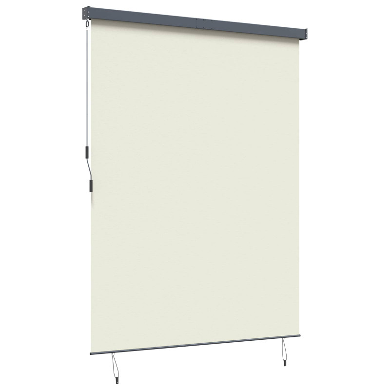 Roleta z zasłonami Kremowy 200 x 250 cm Materiał i Aluminium
