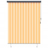Roleta Biały i Pomarańczowy 200 x 250 cm Materiał i Aluminium