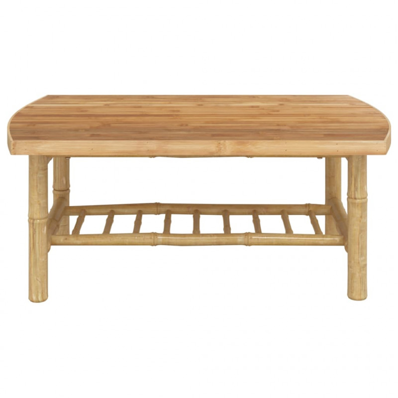 Stolik ogrodowy, 90x55x37 cm, bambusowy