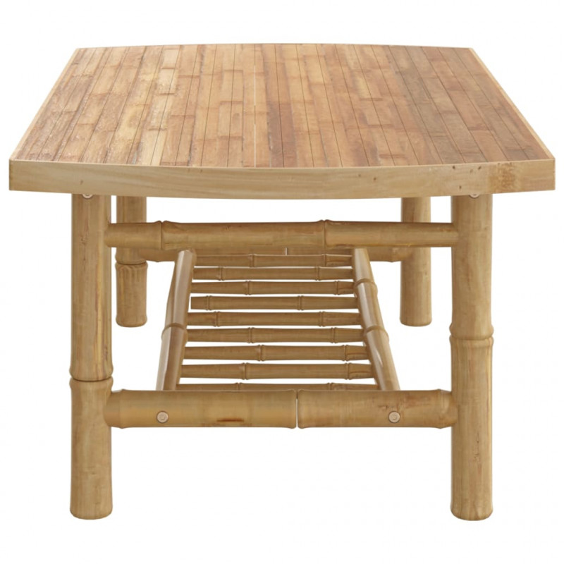 Stolik ogrodowy, 90x55x37 cm, bambusowy