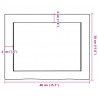 Półka, 40x30x(2-4) cm, surowe lite drewno dębowe